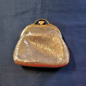 Vintage Gold Mesh Coin Purse Bag